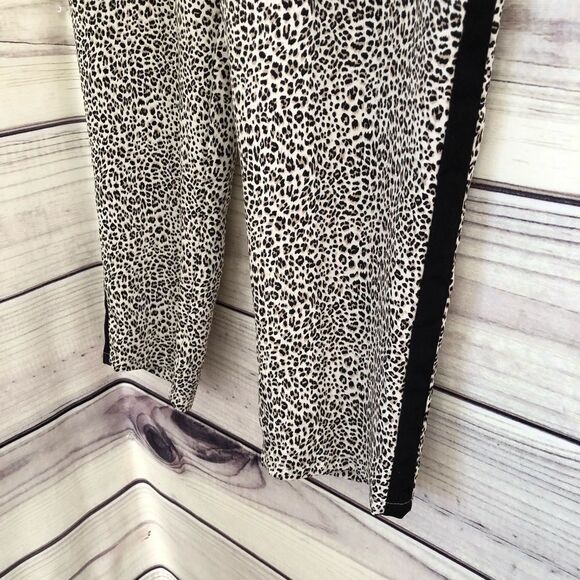 Apt 9 Beige & Black Leopard Print Jogger Style Pants XL Petite - Picture 4 of 7